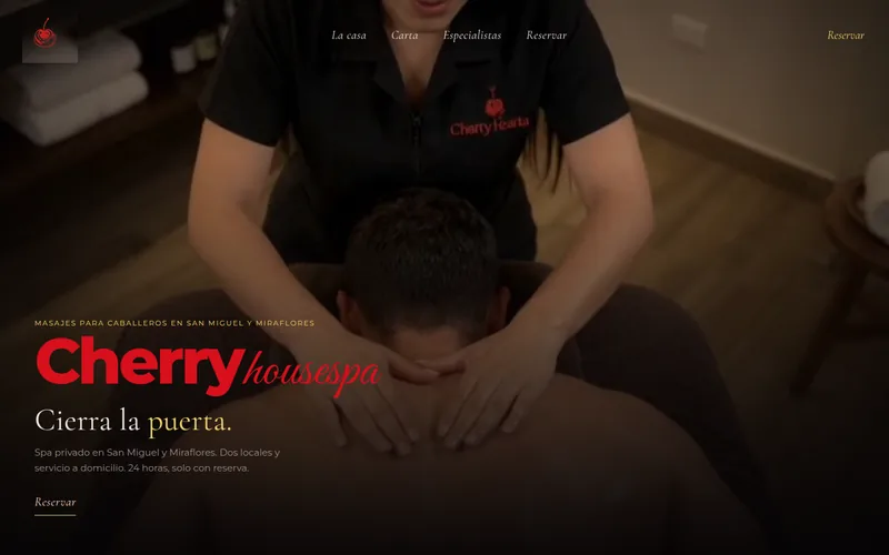Página de inicio de Cherry House Spa
