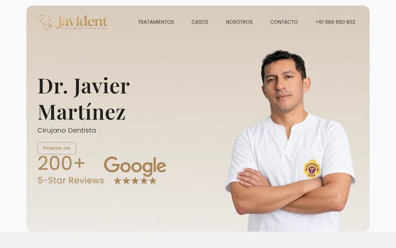 Página de inicio de Javident