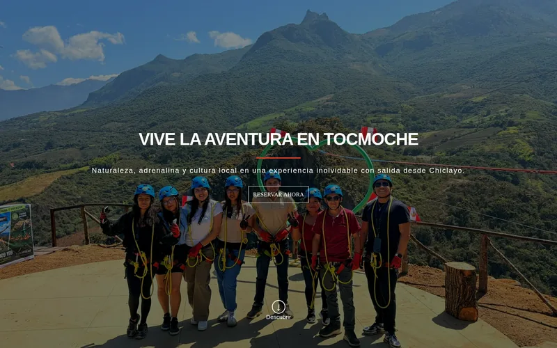 Página de inicio de TocmoTours